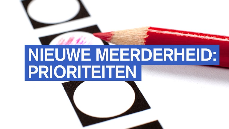 NIeuwe meerderheid: prioriteiten