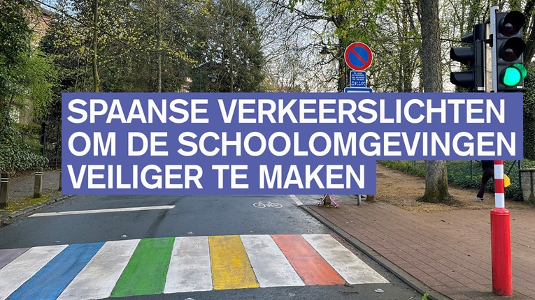 Spaanse verkeerslichten om de schoolomgevingen in Oudergem veiliger te maken